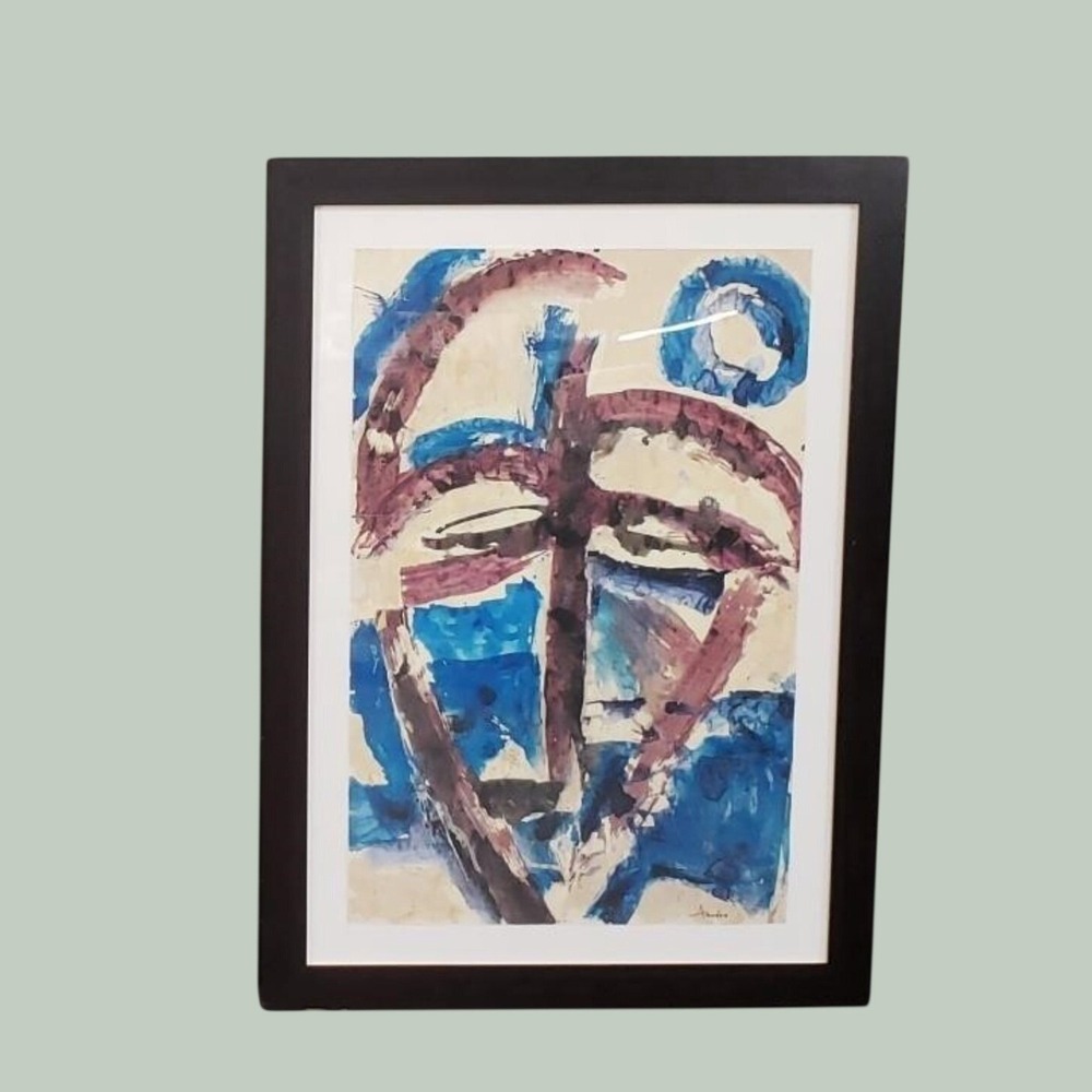 Amadea Bailey Full Moon Framed Fine Art Print 47.5 x 34.5 Abstract Expressionist